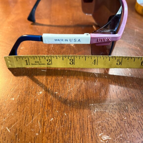 Vintage Uvex Shield Sunglasses Astrospec 3000 Workwear 80s 90s Visor Wrap USA - Picture 9 of 10